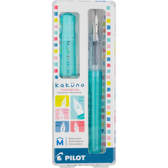 Pilot Kakuno Fountain Pen Translucent Aqua Medium