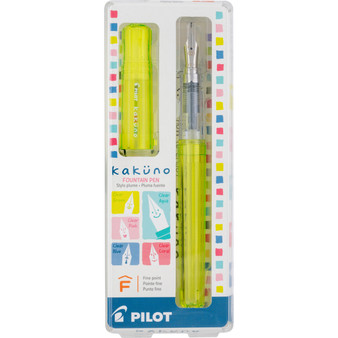 Pilot Kakuno Fountain Pen Translucent Green Fine