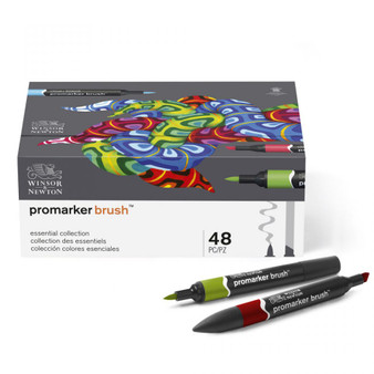 Winsor & Newton ProMarker Brush 48 Essential Collection Set