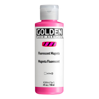 Golden Acrylic Fluid 4oz Fluorescent Magenta