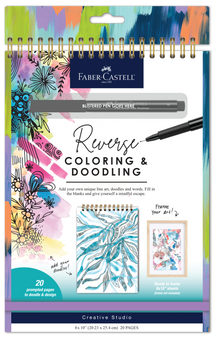 Faber-Castell Creative Studio Reverse Coloring and Doodling Book Bright