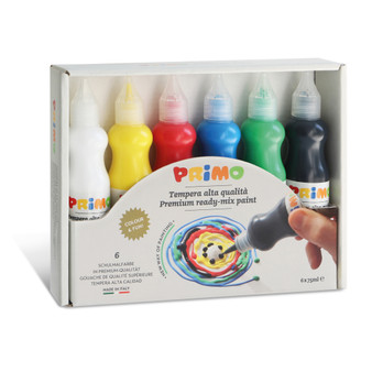 PRiMO Tempera Paint Set Classic 6 Colors