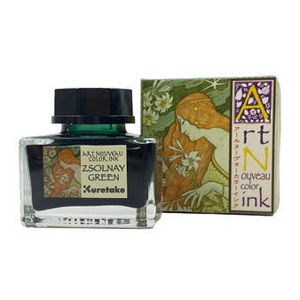 Kuretake Ink-Cafe Art Nouveau Bottled Ink Zsolnay Green