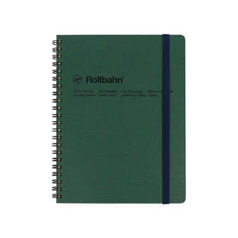 Rollbahn Cap-Martin Grid Notebook 5.5x7" Green
