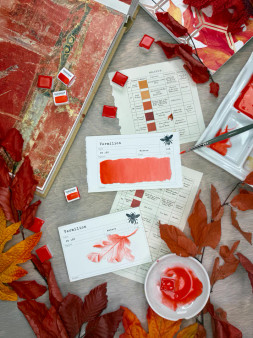 Stoneground Paint Watercolor 1/2 Pan Vermilion