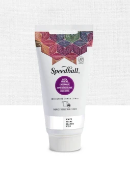 Speedball Fabric Block Printing Ink 2.5oz White