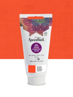 Speedball Fabric Block Printing Ink 2.5oz Orange