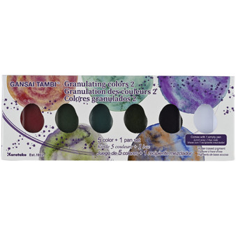Kuretake Gansai Tambi Watercolor 5 Color Granulating Set 2