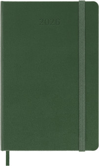Moleskine Planner 2026 12 Month Weekly Pocket Hard Cover Green