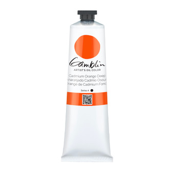 Gamblin Artist Oil Paint 150ml Cadmium Orange Deep