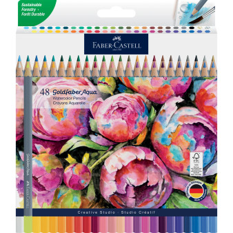 Faber-Castell Goldfaber Aqua Watercolor Pencil Set of 48