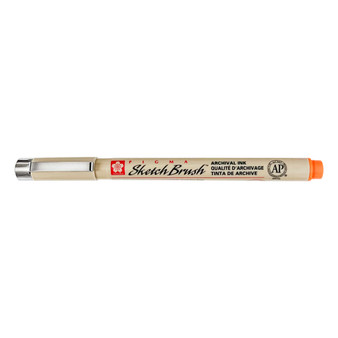 Sakura Pigma Sketch Brush Pen Orange