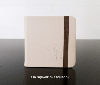 Etchr Miniature Mixed Media Cold Press Cotton Paper Sketchbook 3" Square