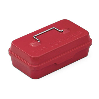 Hightide Tiny Container Metal Box 4x2.5" Red Hightide Tiny Container Metal Box 4x2.5" Red