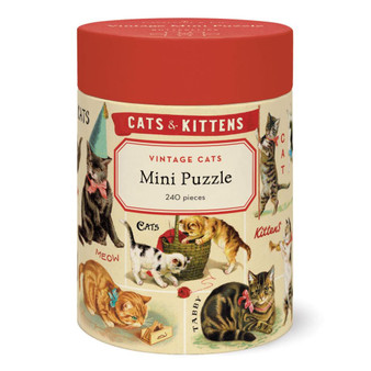 Cavallini 240 Piece Mini Puzzle Cat