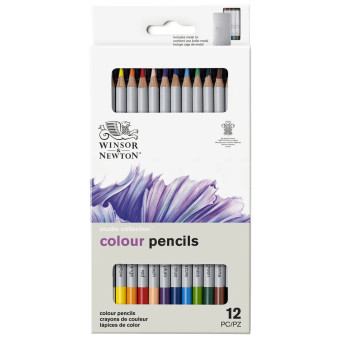 Winsor & Newton Studio Collection Colour Pencils 12 Set Winsor & Newton Studio Collection Colour Pencils 12 Set