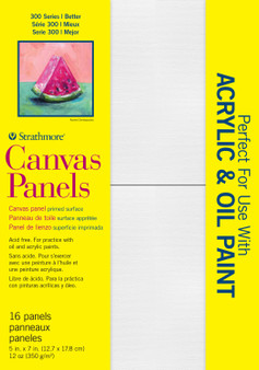 Strathmore 300 Series Canvas Panel 5x7" 16 Pack