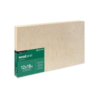 Ampersand Woodpanel 1.5" Cradled 12x18"