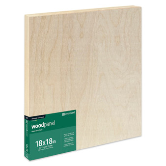 Ampersand Woodpanel 1.5" Cradled 18x18"