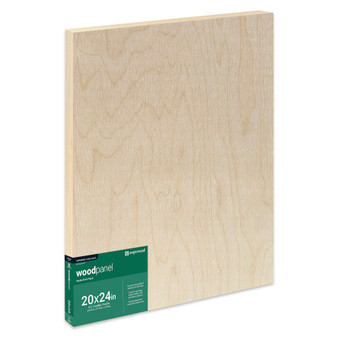 Ampersand Woodpanel 1.5" Cradled 20x24" - OVERSIZED