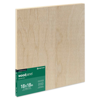 Ampersand Woodpanel 7/8" Cradled 18x18"