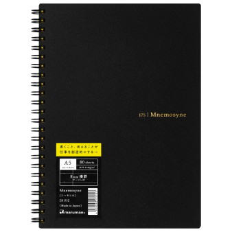 Mnemosyne Spiral Notebook 8mm Ruled A5