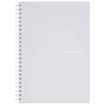 Mnemosyne Soft Notebook Spiral Lined A5 Light Grey