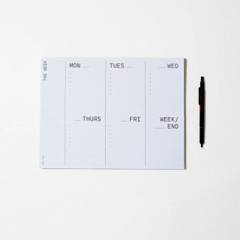 Case Study Large Weekly Desk Planner 11x8.5" 50 Sheet