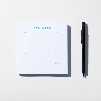 Case Study Small Weekly Desk Planner 5x5" 50 Sheets