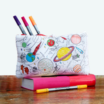 EatSleepDoodle Zip Pouch Kit 8.5x6" Space Exploration