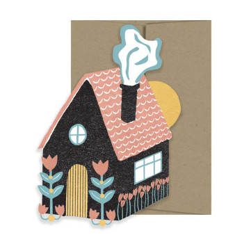 Isatopia Die Cut Card Folk Home