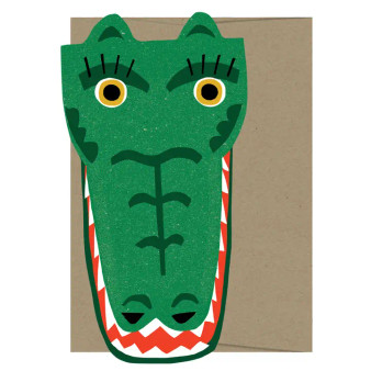 Isatopia Die Cut Card Crocodile