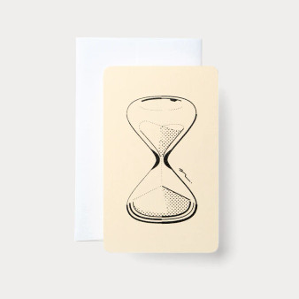 Nandaka Flat Card & Envelope Hourglass