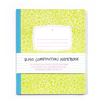 Next Chapter Studio Risograph Composition Notebook Lime