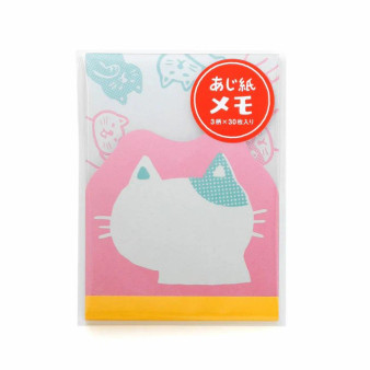 Hightide Retro Memo Pad 3x4 Cat