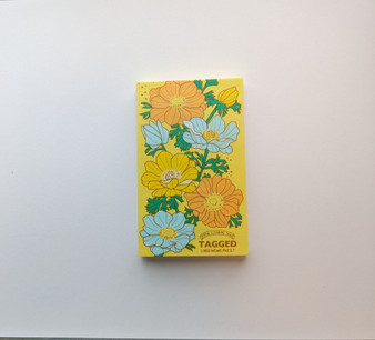 Tagged Project Memo Pad Small 2x4 Yellow Flowers