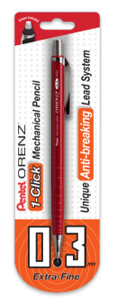 Pentel Orenz 1-Click Mechanical Pencil .3mm Red