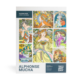 Today is Art Day Coloring Book Alphonse Mucha