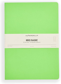 MyPaperclip Neo Basic Sewn Notebook A4 8x11 Ruled Green