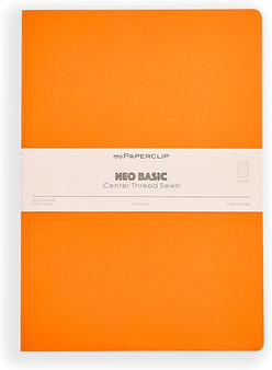 MyPaperclip Neo Basic Sewn Notebook A4 8x11 Ruled Orange
