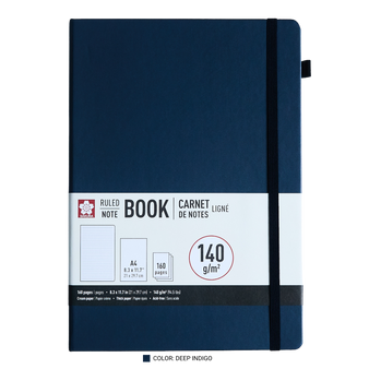 Sakura Notebook Ruled 8x11" Deep Indigo