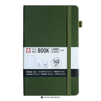 Sakura Notebook Ruled 5x8" Pine Needle