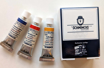 Schmincke Horadam 5ml 3 Color Wet Paint 50th Anniversary Set