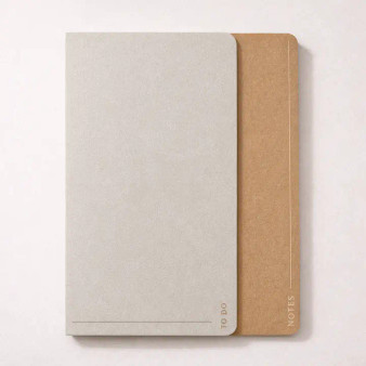 Gry Mattr Contrast Duo Notebook Clay