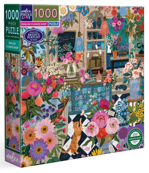 Eeboo 1000 Piece Puzzle English Flower Shop