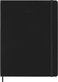 Moleskine Classic Weekly Planner 2027 12 Month XL Hard Cover Black