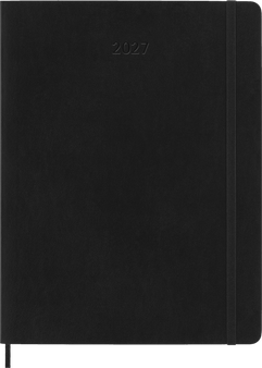 Moleskine Classic Weekly Planner 2027 12 Month XL Soft Cover Black