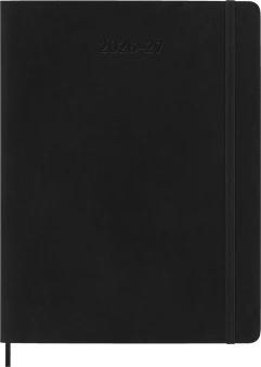Moleskine Classic Weekly Planner 26/27 Weekly 18 Month XL Soft Cover Black