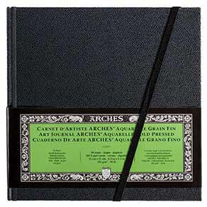 Arches Aquarelle Art Journal 90lb Cold Press 8x8"