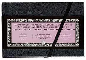 Arches Aquarelle Art Journal 90lb Hot Press 8x5.5"
